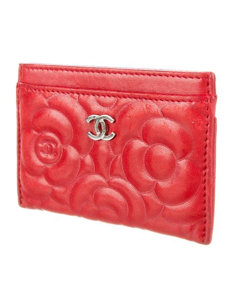 chanel red camellia card holder|Chanel wallet discount code.